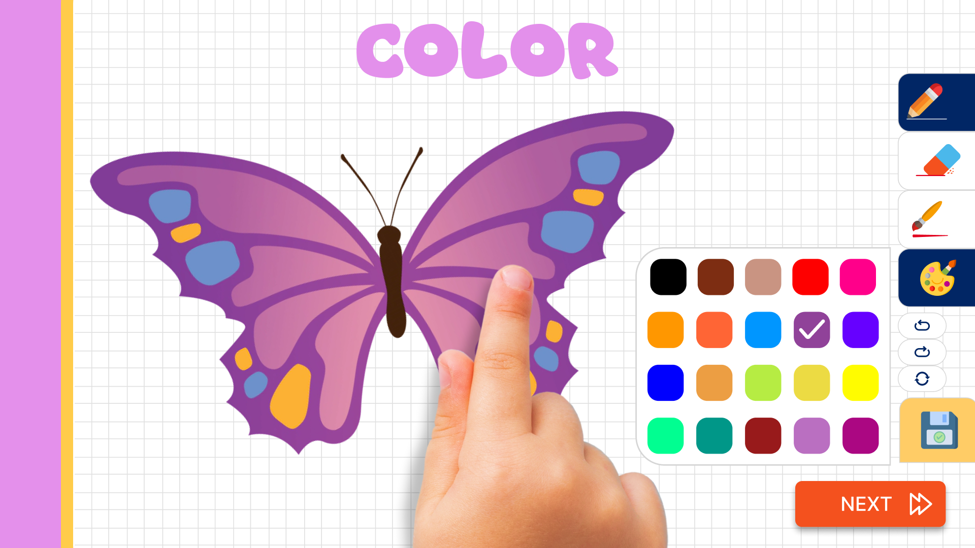 اسکرین شات 7 برنامه Butterfly Draw Step by Step