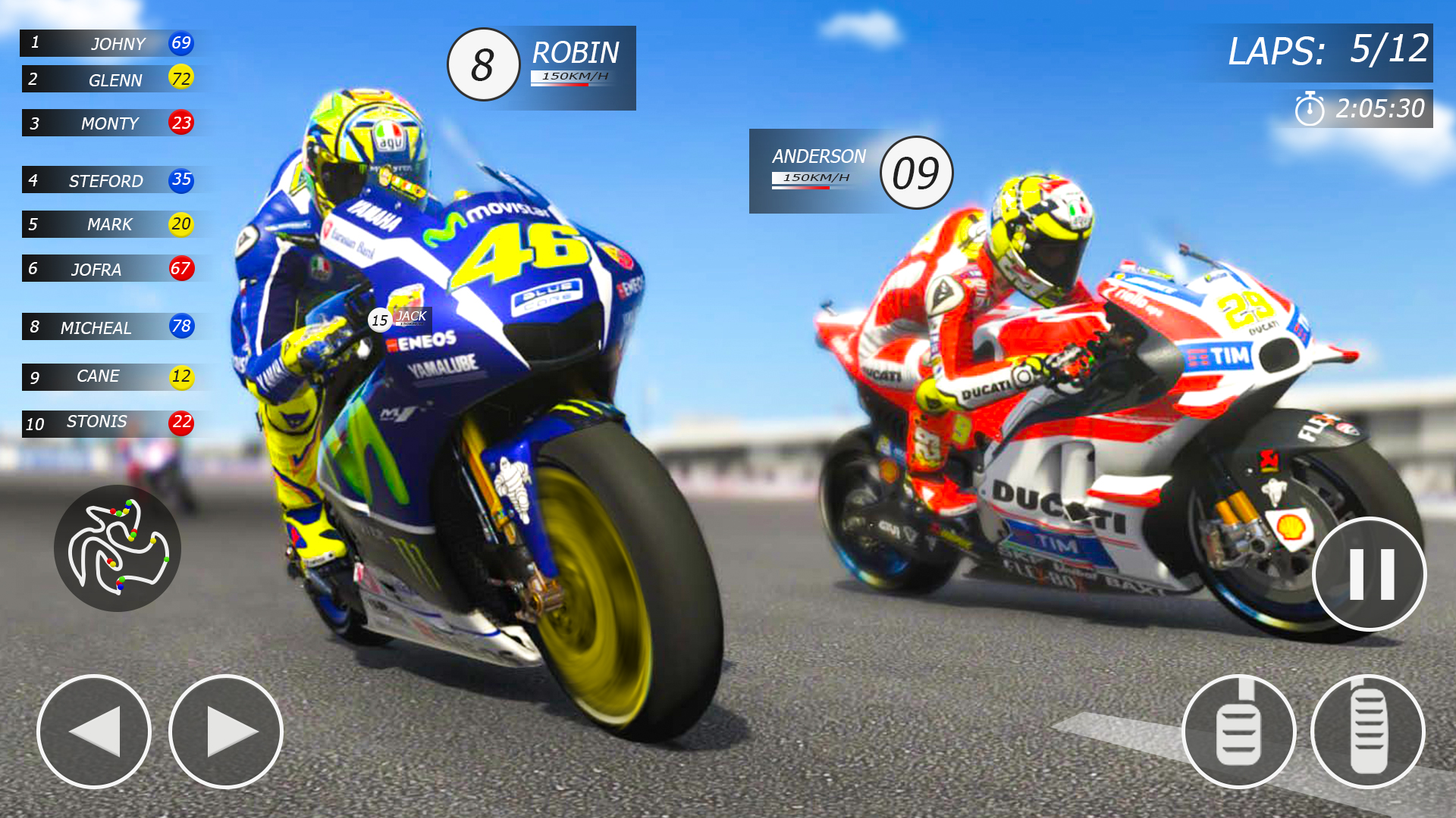 اسکرین شات 3 بازی Moto Bike Traffic Racing Games