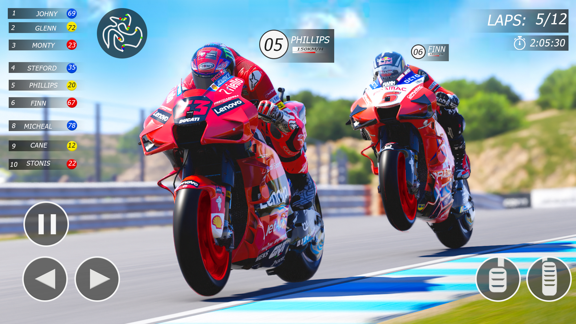 اسکرین شات 2 بازی Moto Bike Traffic Racing Games