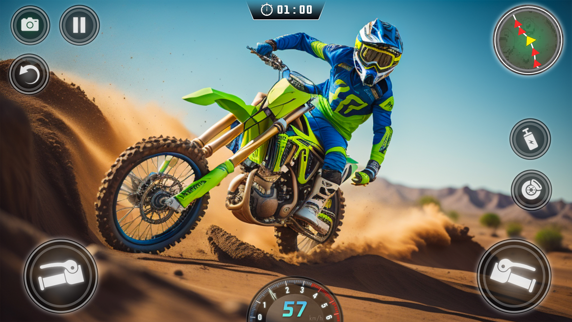 اسکرین شات 4 بازی Moto Dirt Bike Racing Games 3D