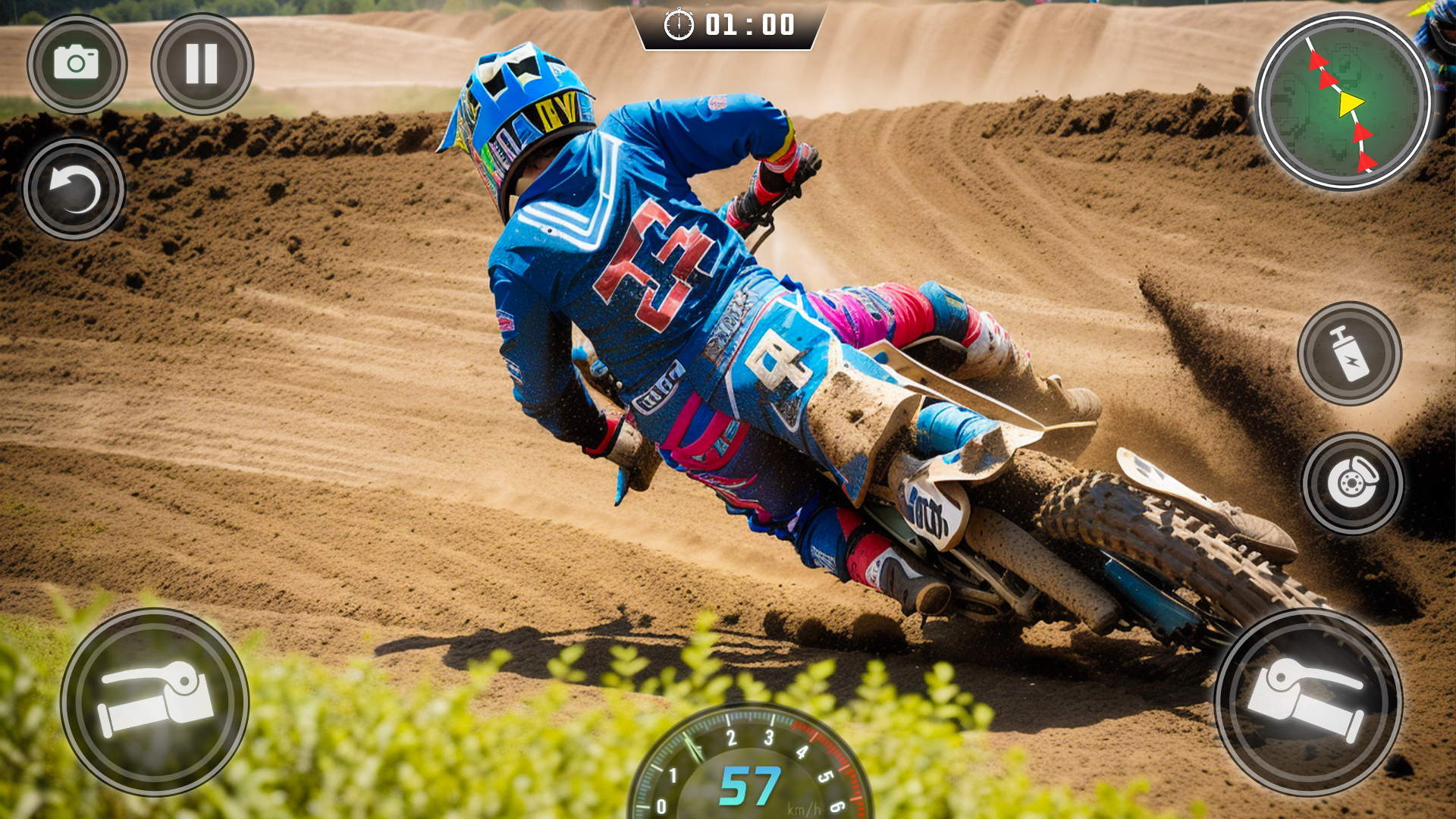 اسکرین شات 3 بازی Moto Dirt Bike Racing Games 3D