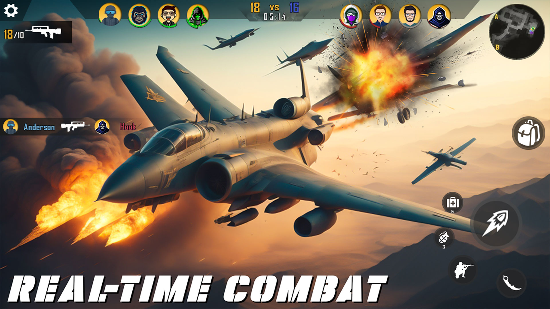 اسکرین شات 3 بازی Gunship War Total Battle