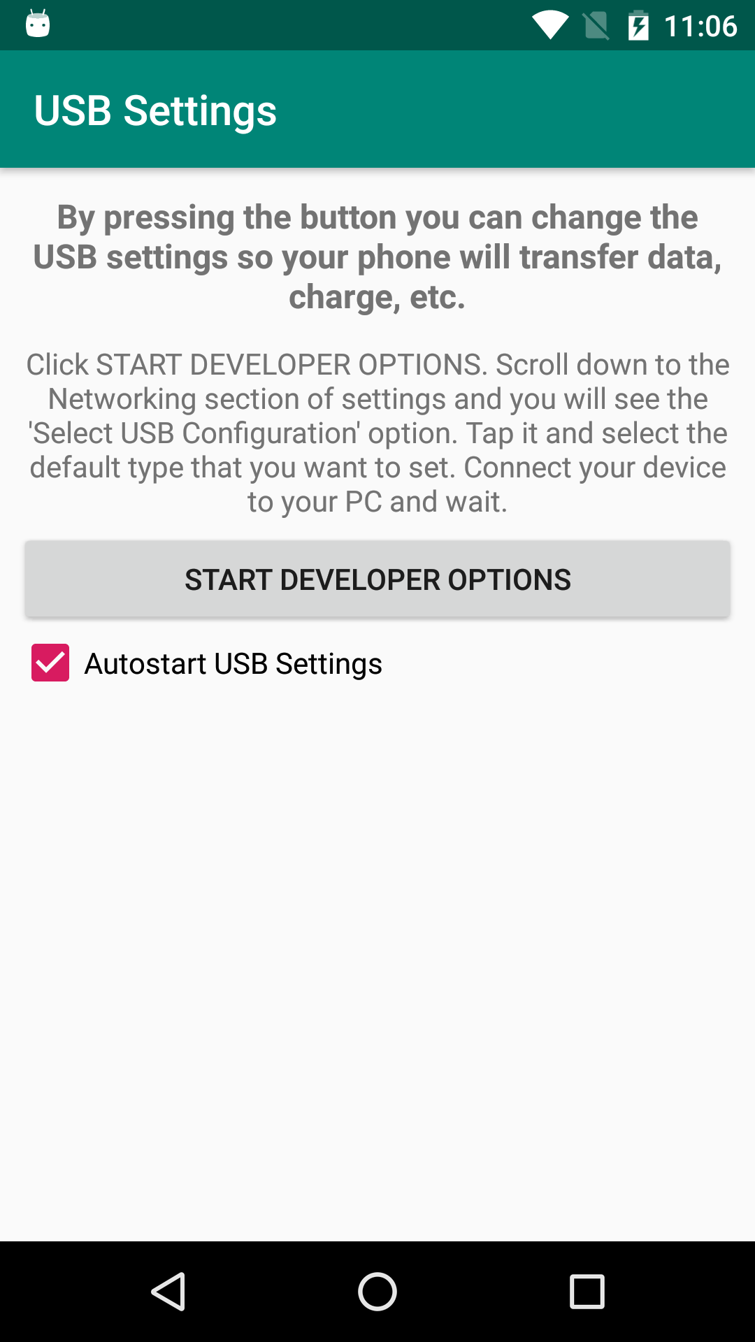 اسکرین شات 3 برنامه USB Settings