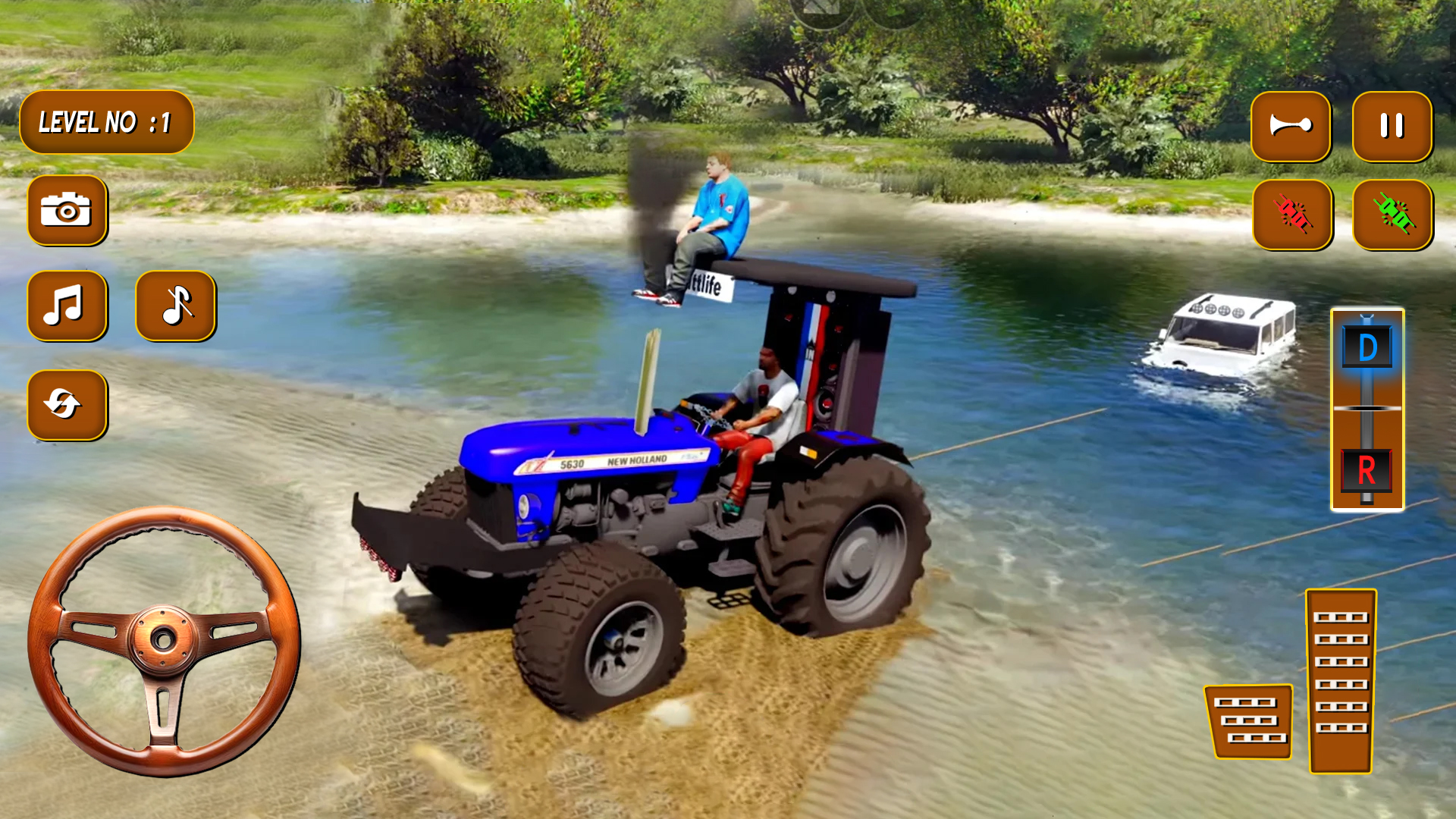 اسکرین شات 3 بازی Tractor Driving Tractor Games