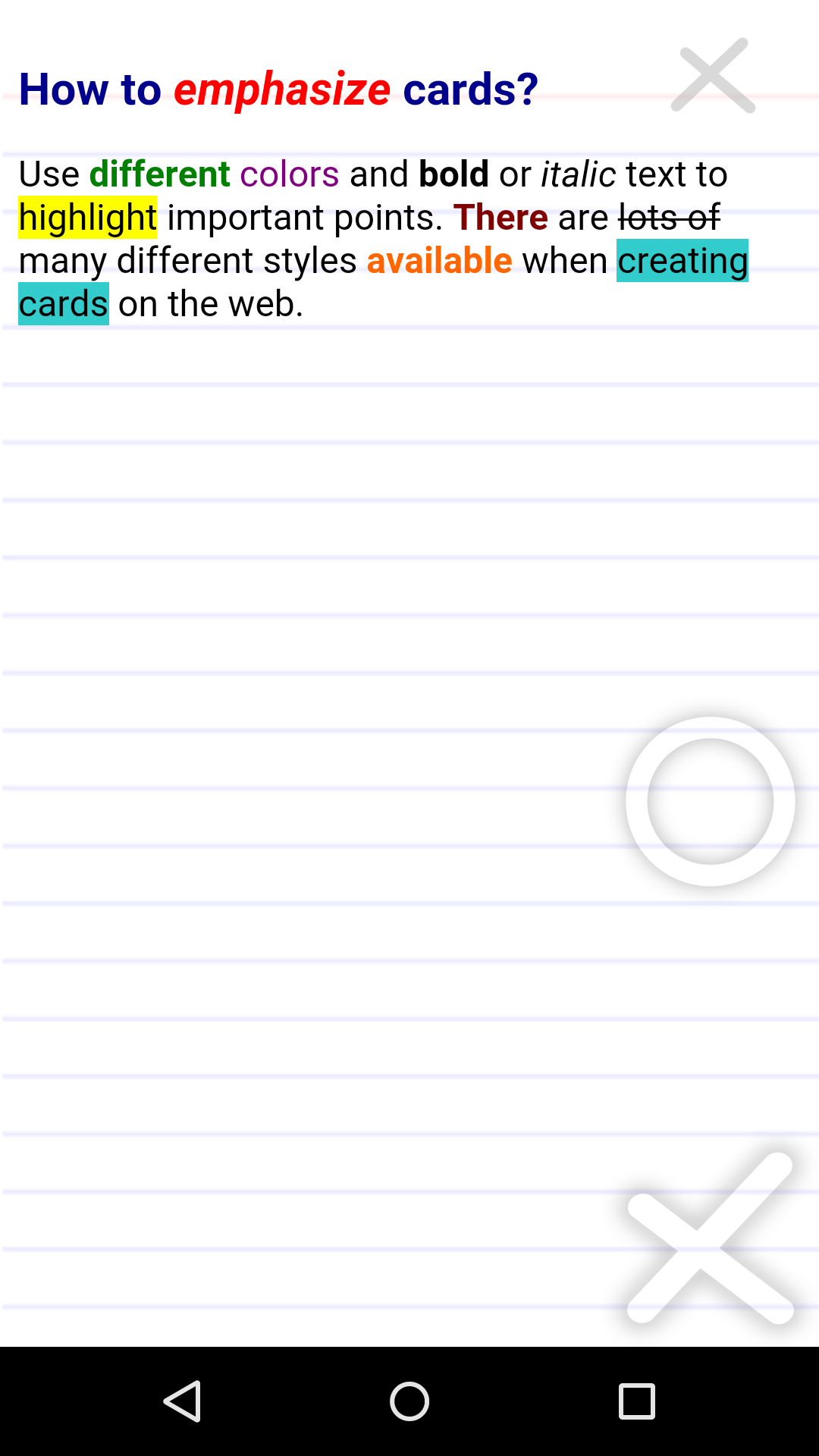 اسکرین شات 4 برنامه FreezingBlue Flashcards (Lite)