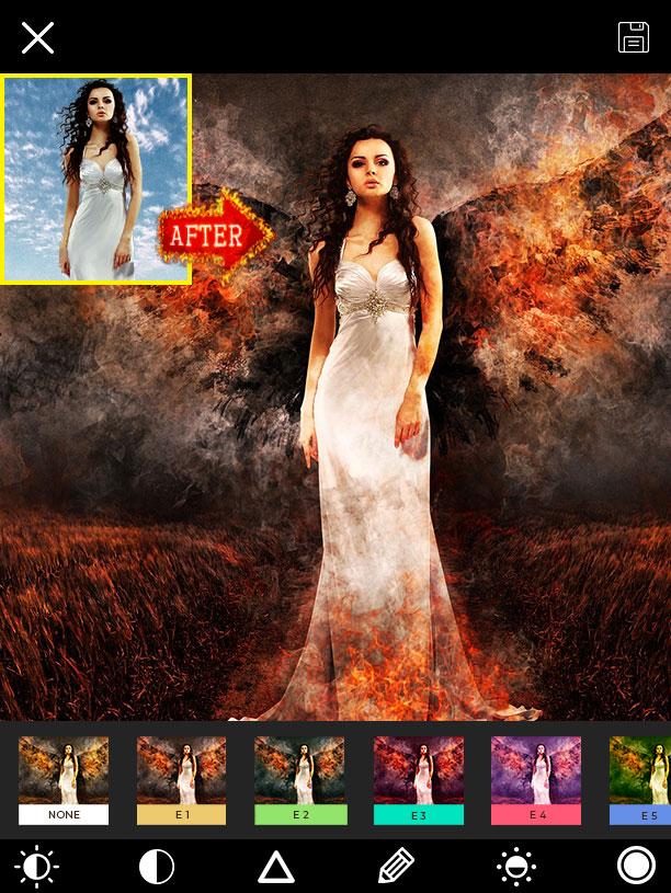 اسکرین شات 3 برنامه FireFly - Fire Photo Editor VF