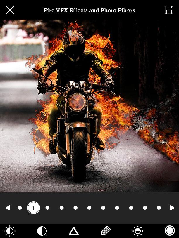 اسکرین شات 1 برنامه FireFly - Fire Photo Editor VF