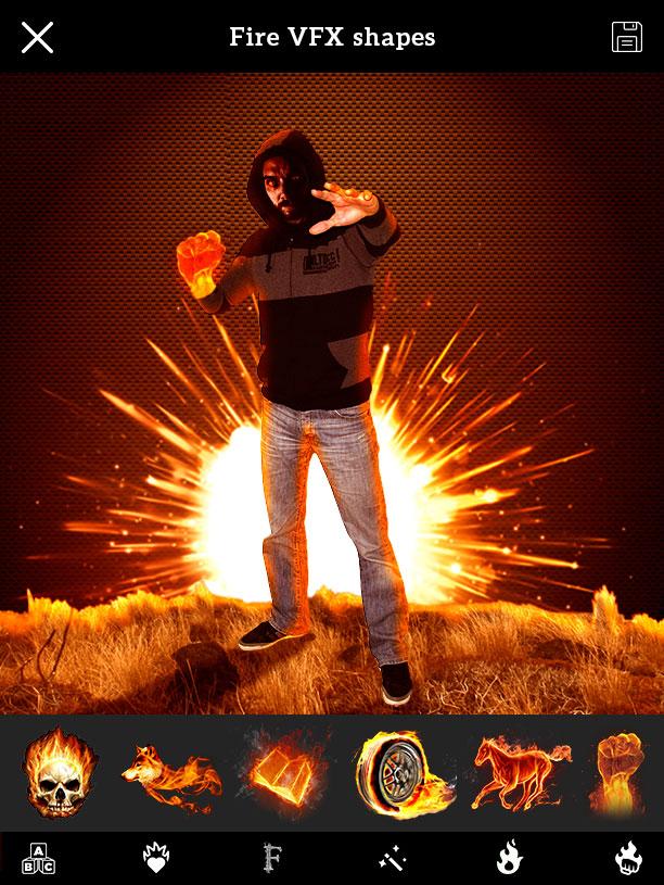 اسکرین شات 4 برنامه FireFly - Fire Photo Editor VF