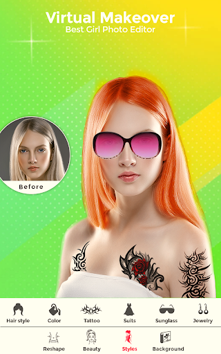 اسکرین شات 5 برنامه WOWGIRL - Girl photo Editor , Makeup Camera app