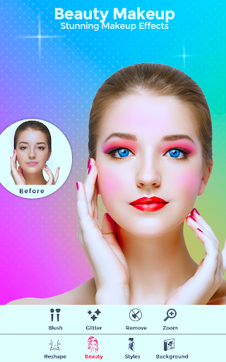 اسکرین شات 4 برنامه WOWGIRL - Girl photo Editor , Makeup Camera app