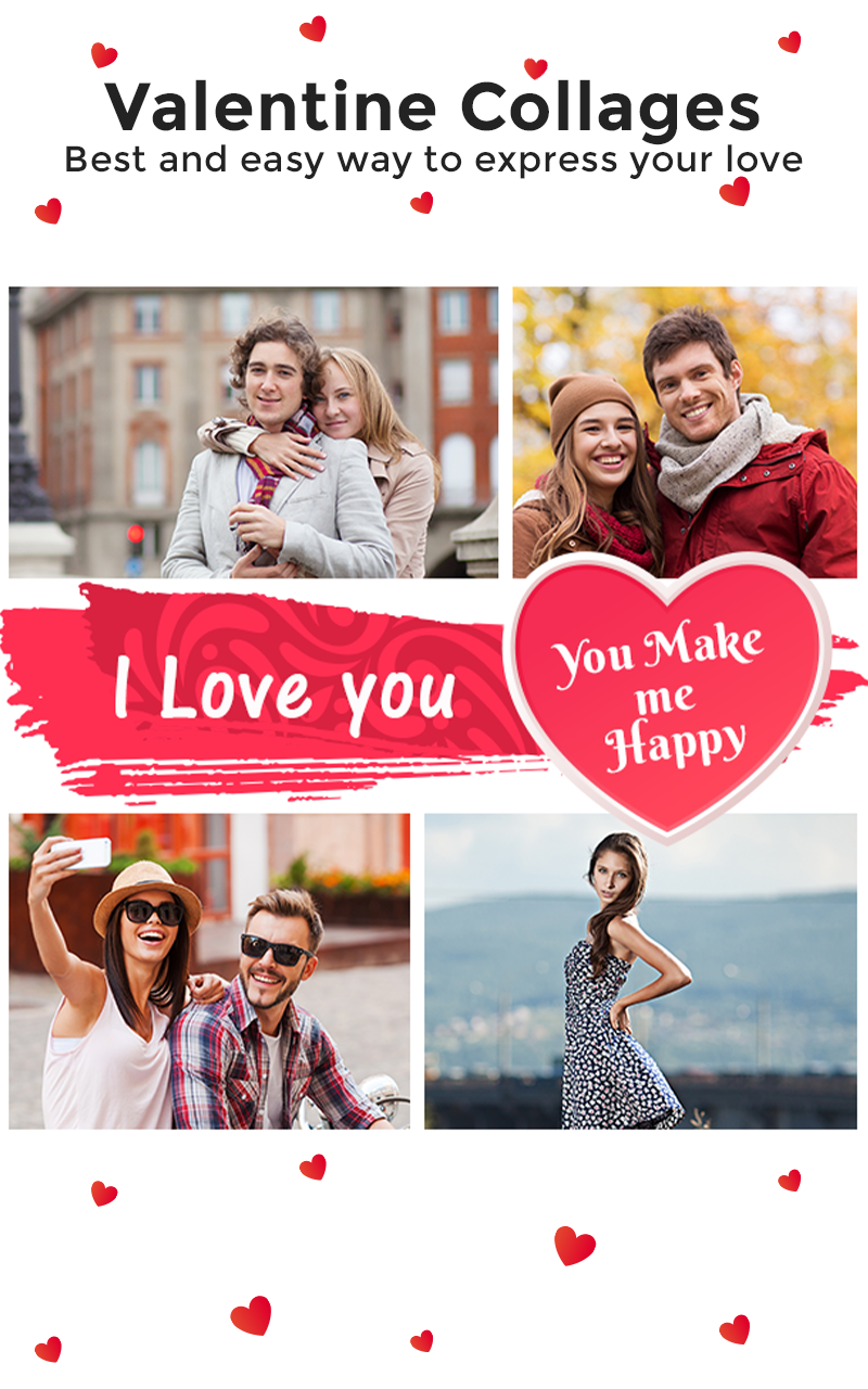 اسکرین شات 1 برنامه Love Collage : Photo Editor ,