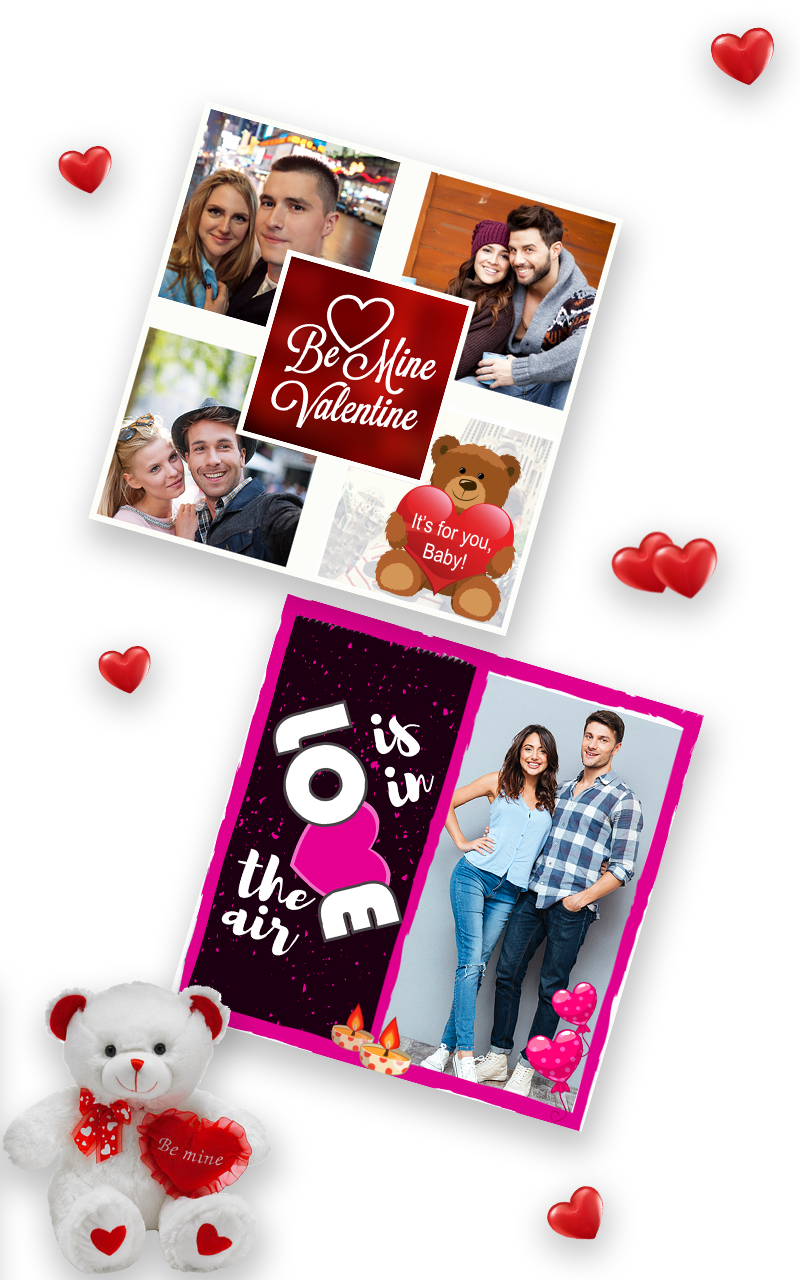 اسکرین شات 3 برنامه Love Collage : Photo Editor ,