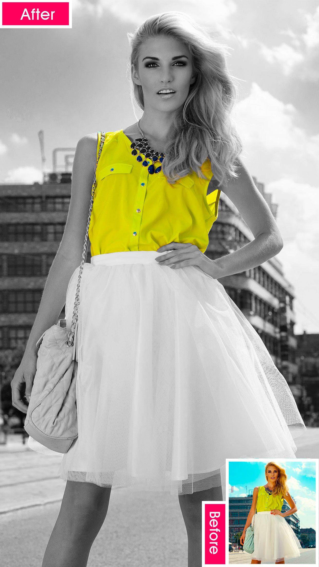 اسکرین شات 6 برنامه Photo Pop - Color Splash Effec