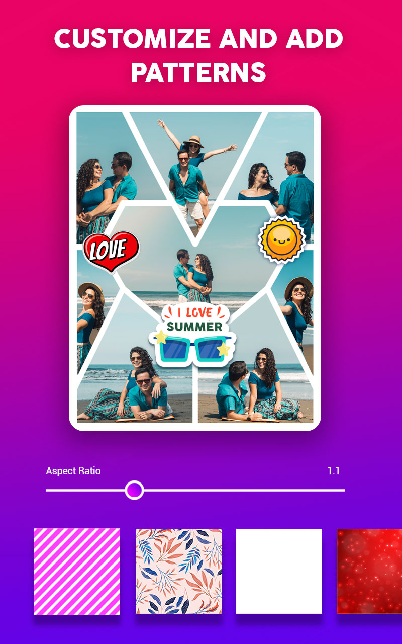 اسکرین شات 4 برنامه PicTiles - Photo Collage Maker