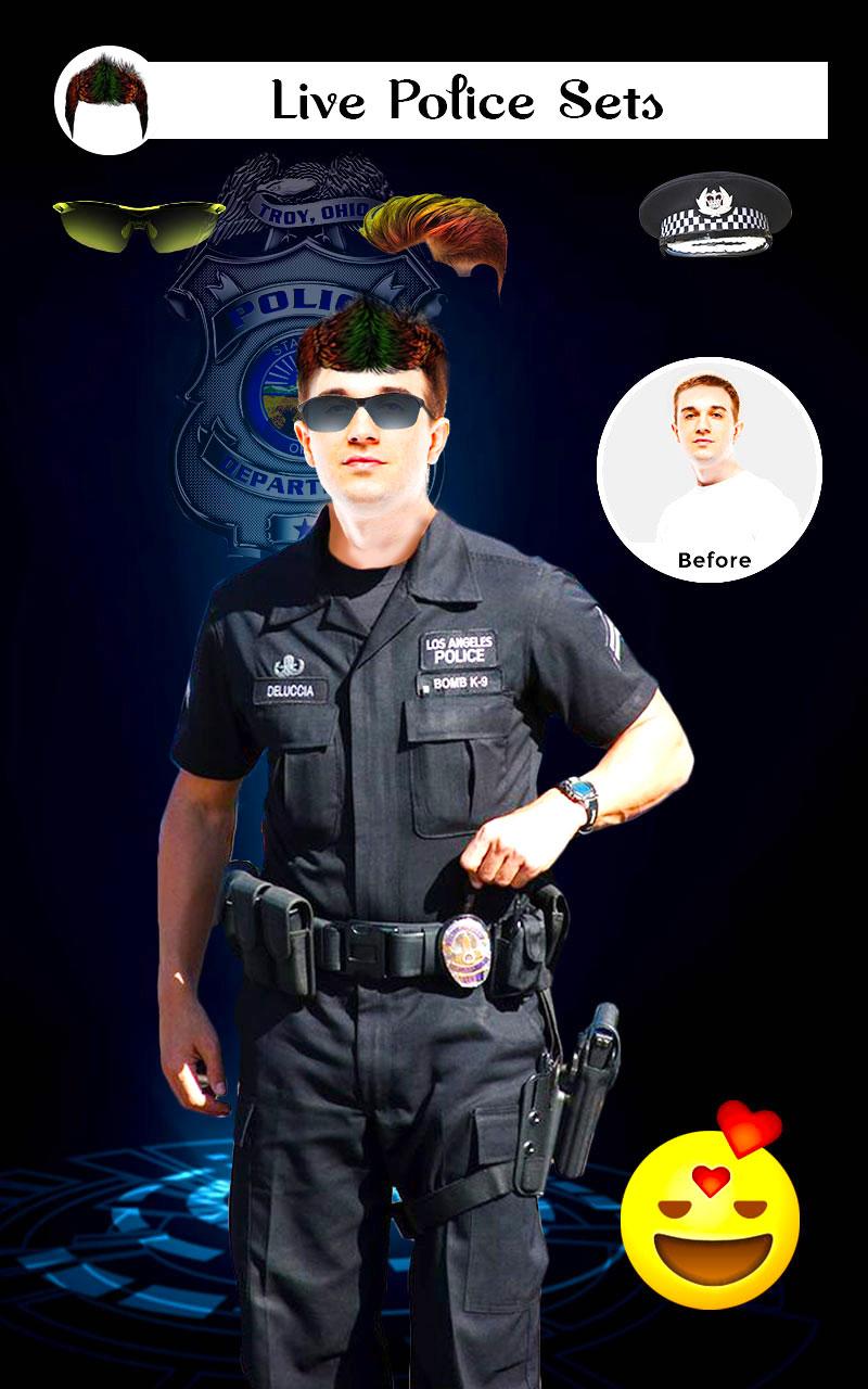 اسکرین شات 7 برنامه Policer - Men Women Police pho