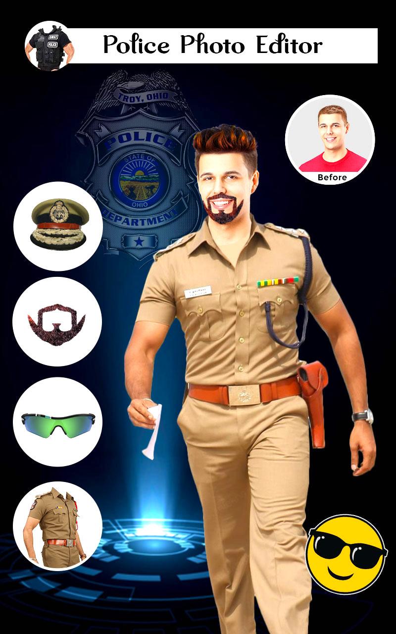 اسکرین شات 5 برنامه Policer - Men Women Police pho