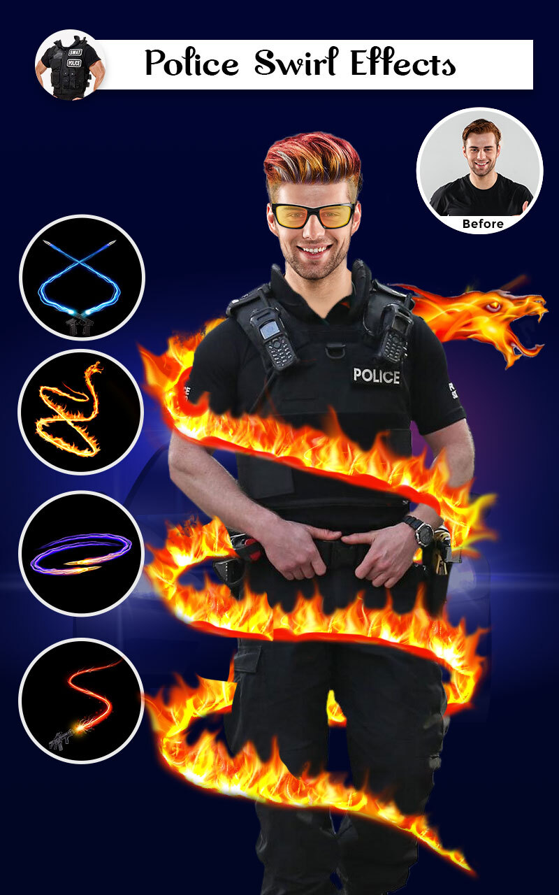 اسکرین شات 2 برنامه Policer - Men Women Police pho