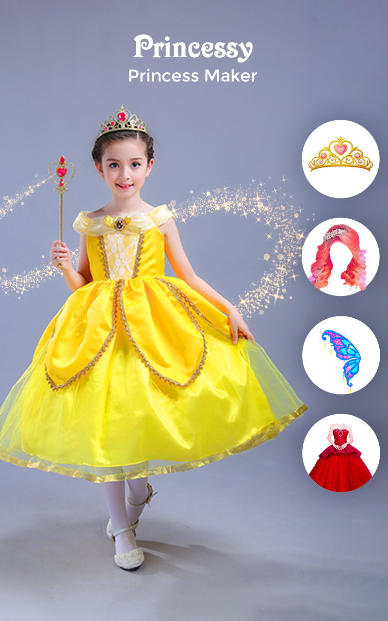 اسکرین شات 2 برنامه Princessy - Fairy style editor