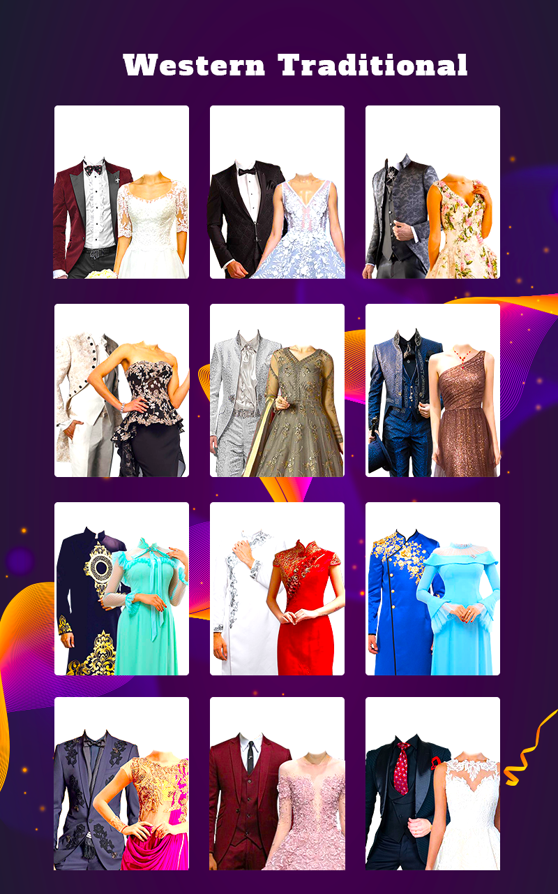 اسکرین شات 5 برنامه Couple Tradition Photo Suits -