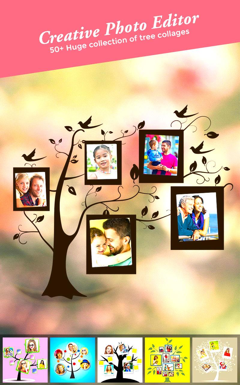 اسکرین شات 1 برنامه Tree Pic Collage Maker Grids -