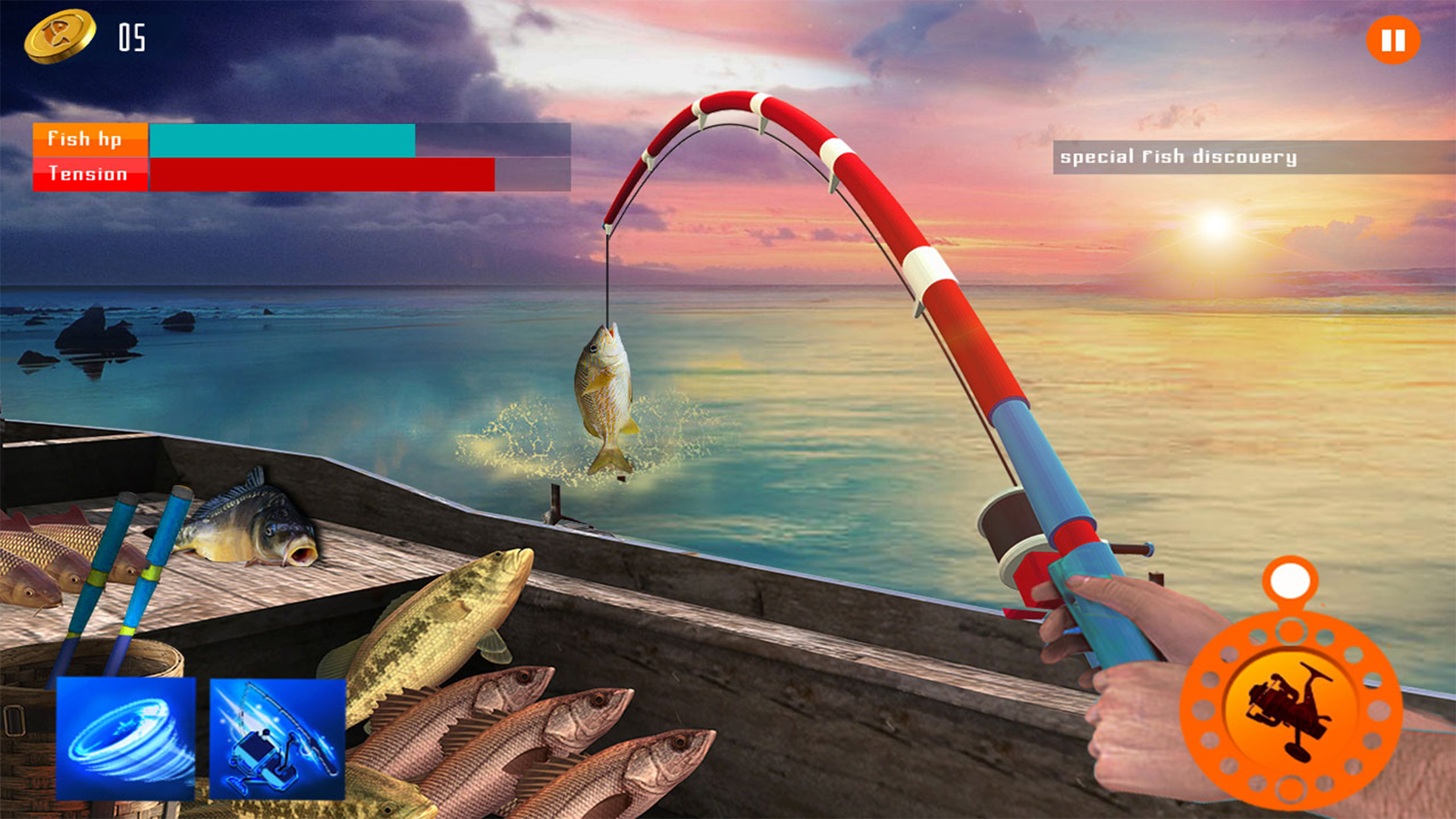 اسکرین شات 1 بازی Hooked Clash: Hungry Fish.io