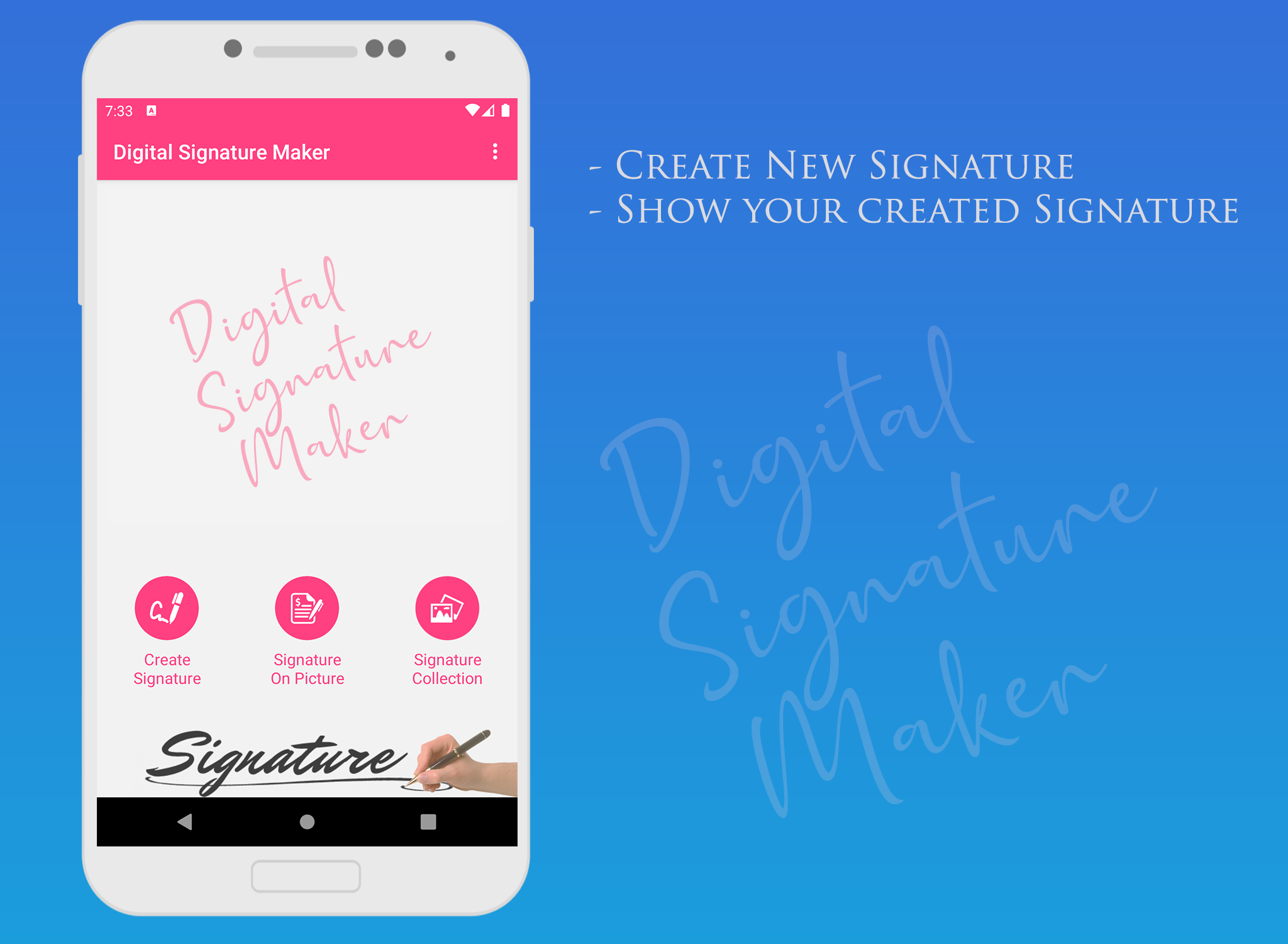 اسکرین شات 2 برنامه Digital Signature Maker