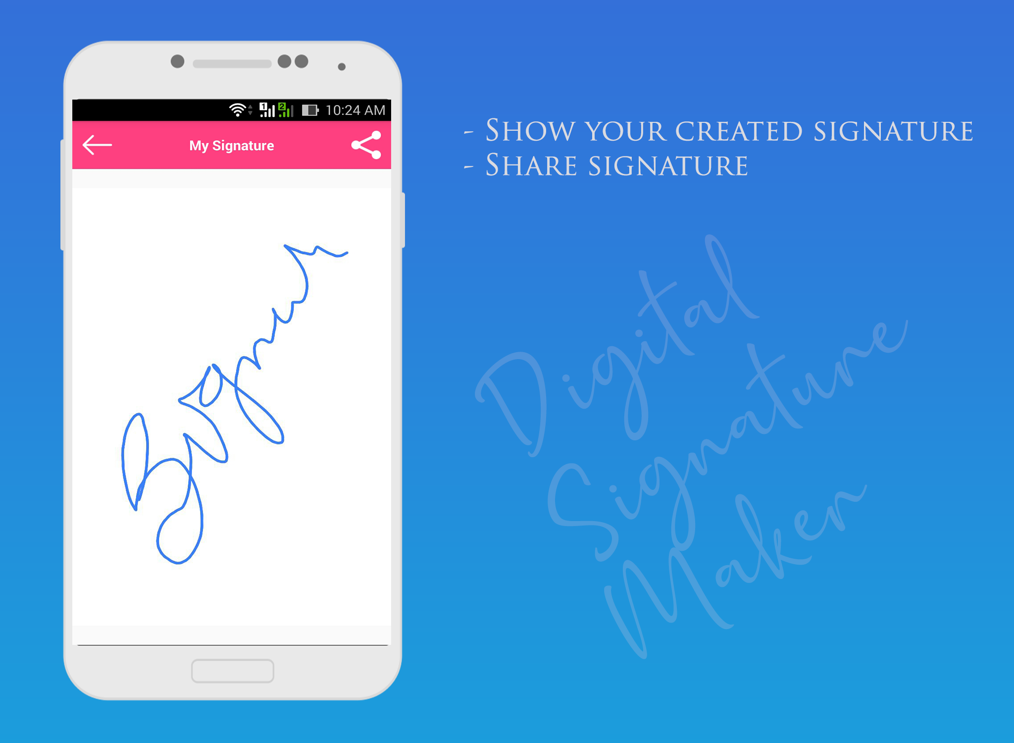 اسکرین شات 5 برنامه Digital Signature Maker