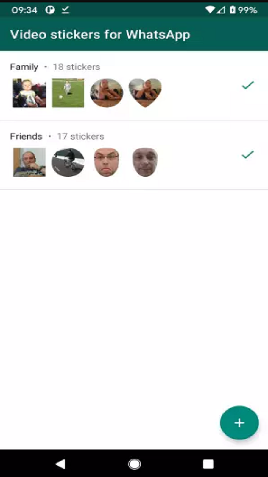 اسکرین شات 3 برنامه Video stickers for WhatsApp