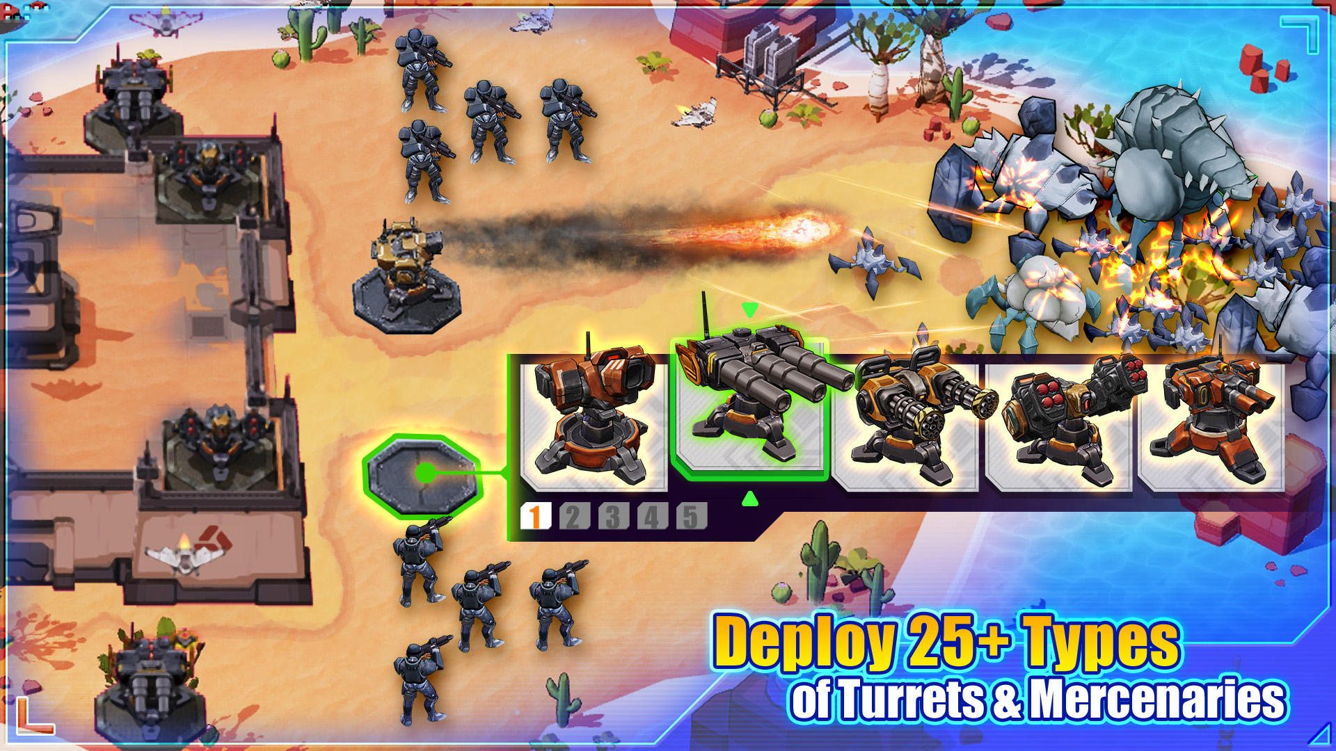 اسکرین شات 3 بازی Outpost Stand: Alien Rush