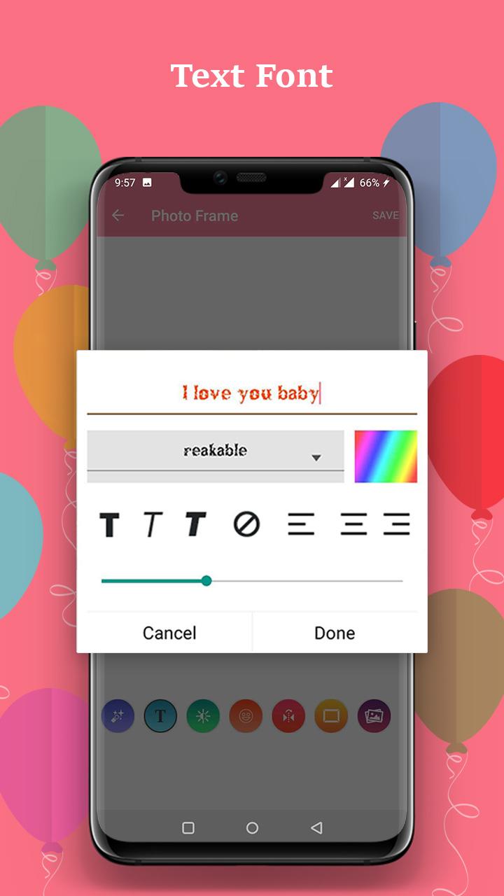 اسکرین شات 4 برنامه Anniversary Cake Photo Frame