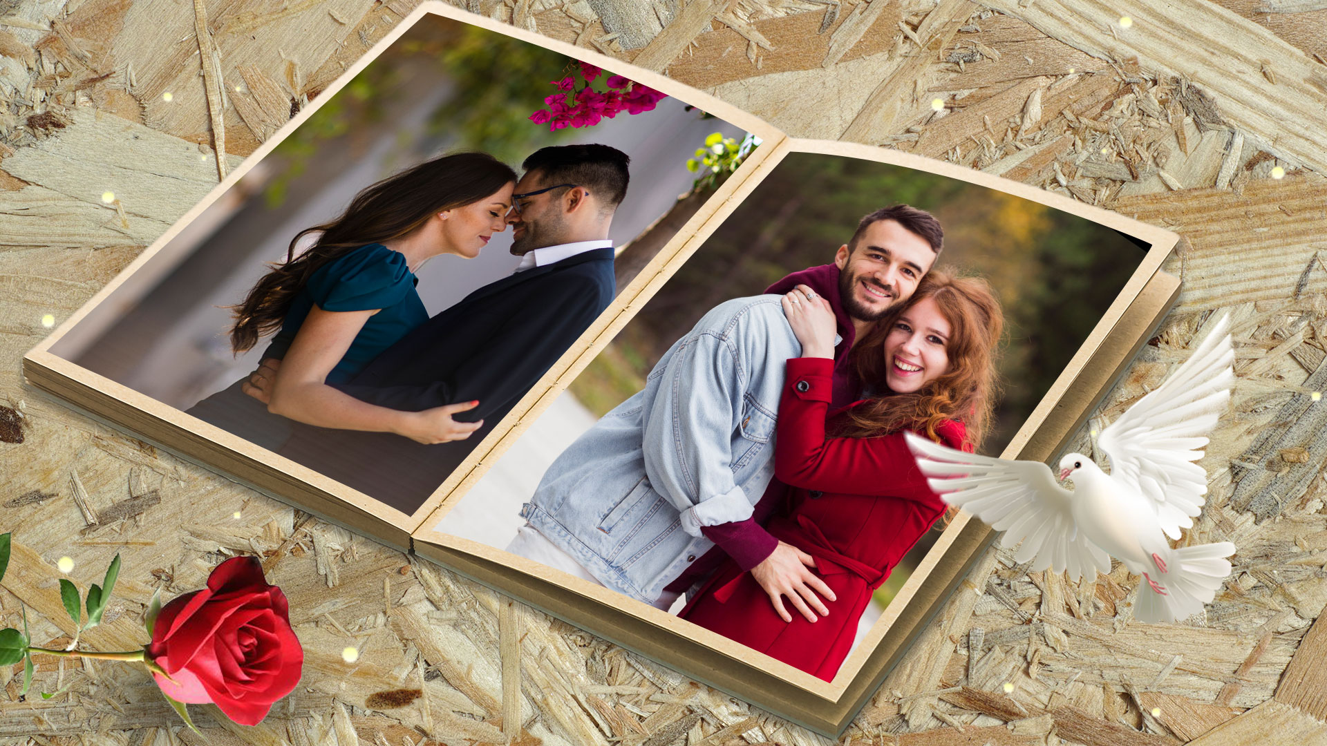 اسکرین شات 3 برنامه Book Dual Photo Frame