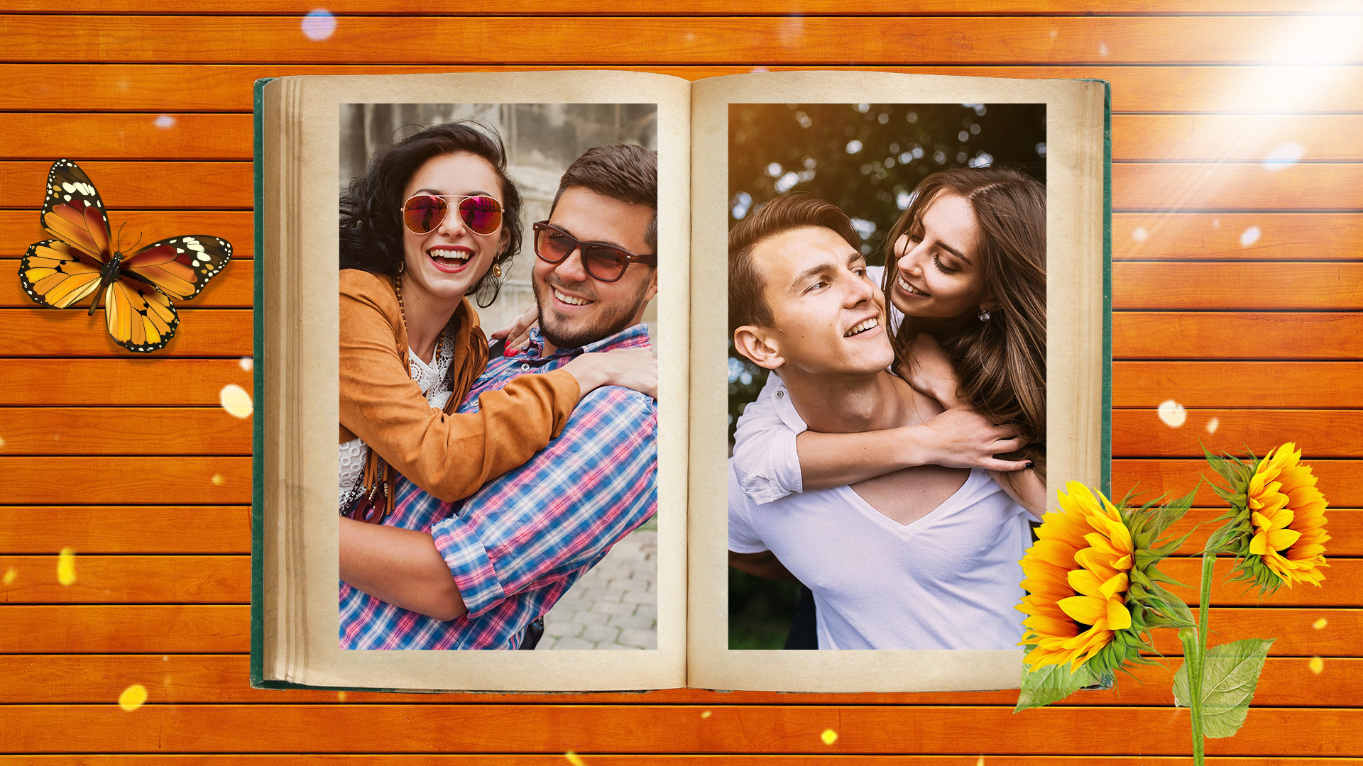 اسکرین شات 2 برنامه Book Dual Photo Frame