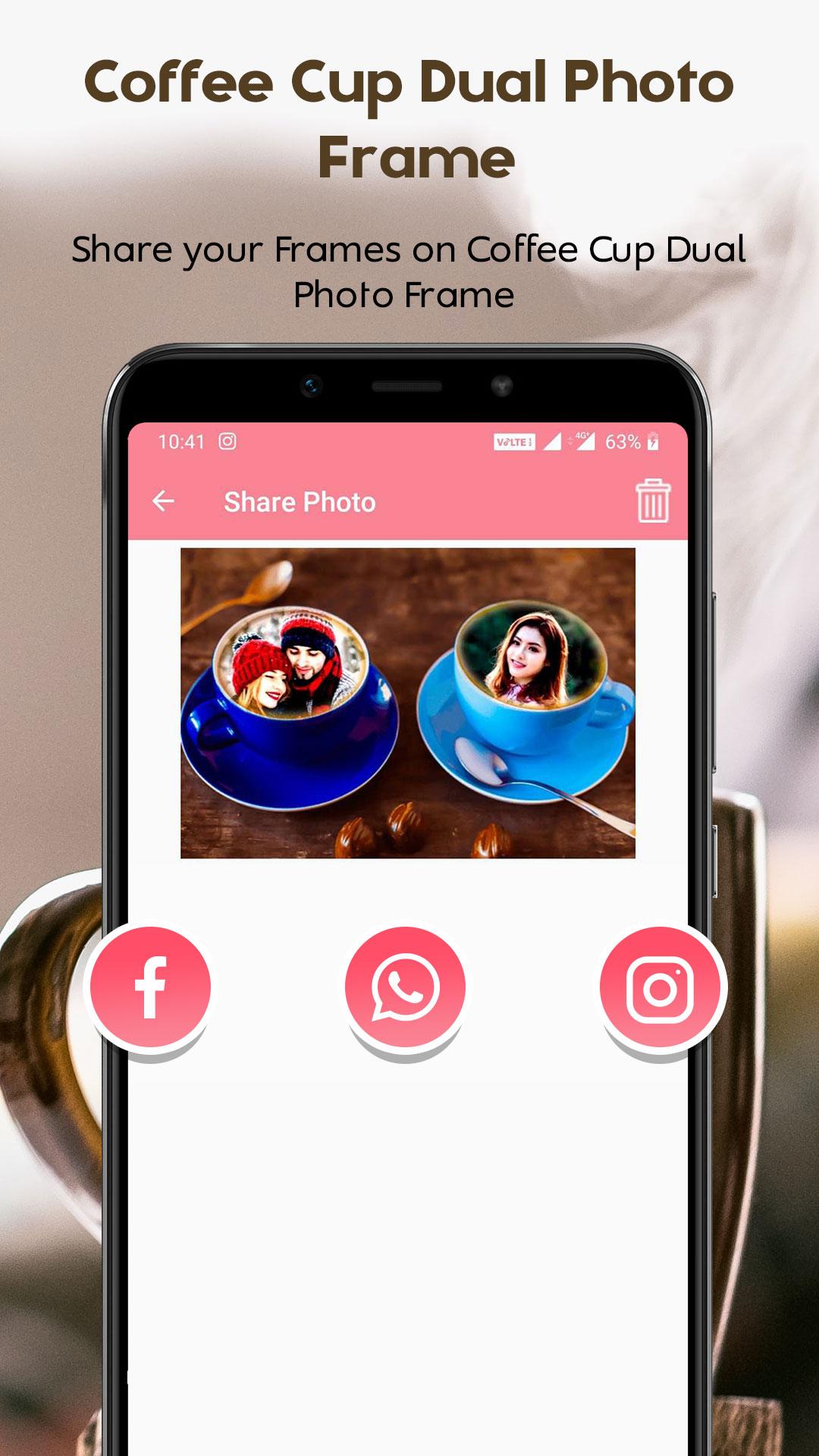 اسکرین شات 7 برنامه Coffee Cup Dual Photo Frames