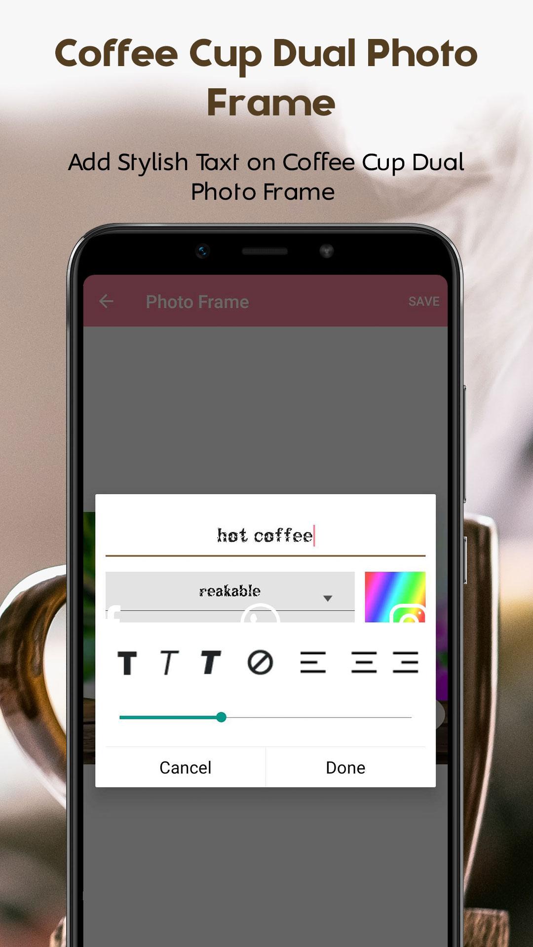 اسکرین شات 5 برنامه Coffee Cup Dual Photo Frames
