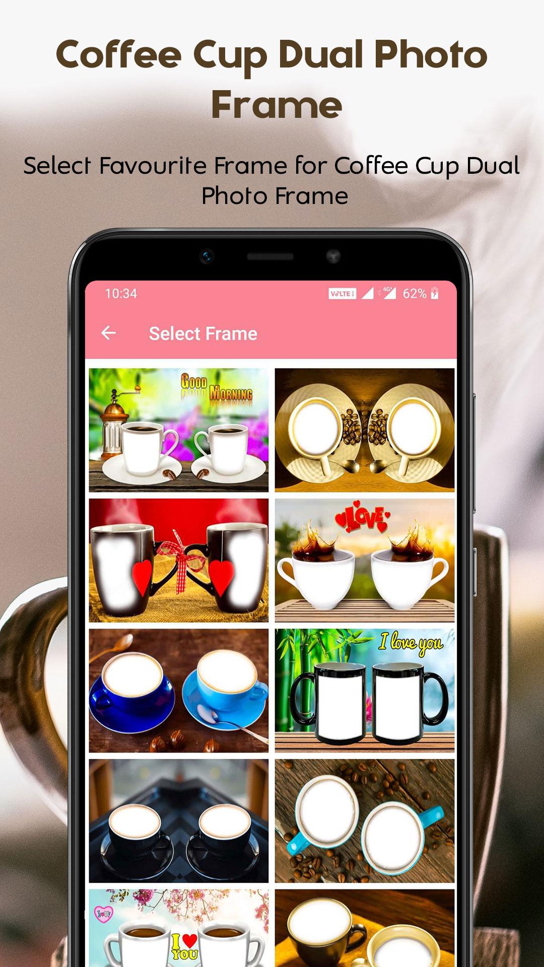 اسکرین شات 2 برنامه Coffee Cup Dual Photo Frames