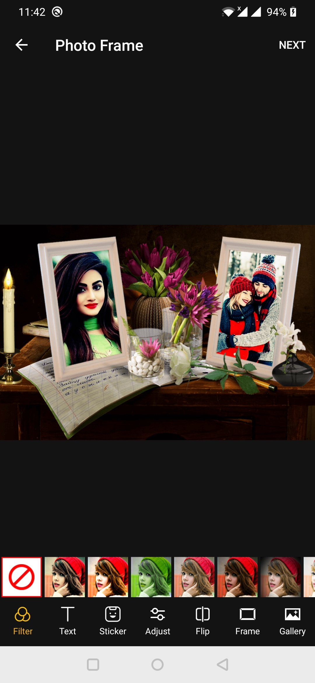 اسکرین شات 3 برنامه Family Dual Photo Frames