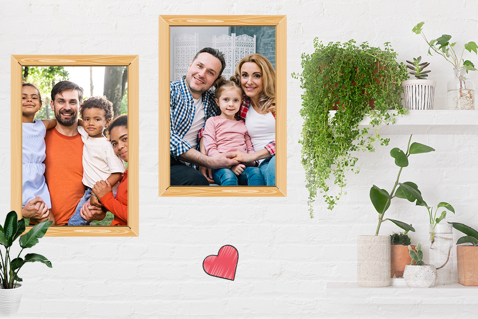 اسکرین شات 2 برنامه Family Dual Photo Frames