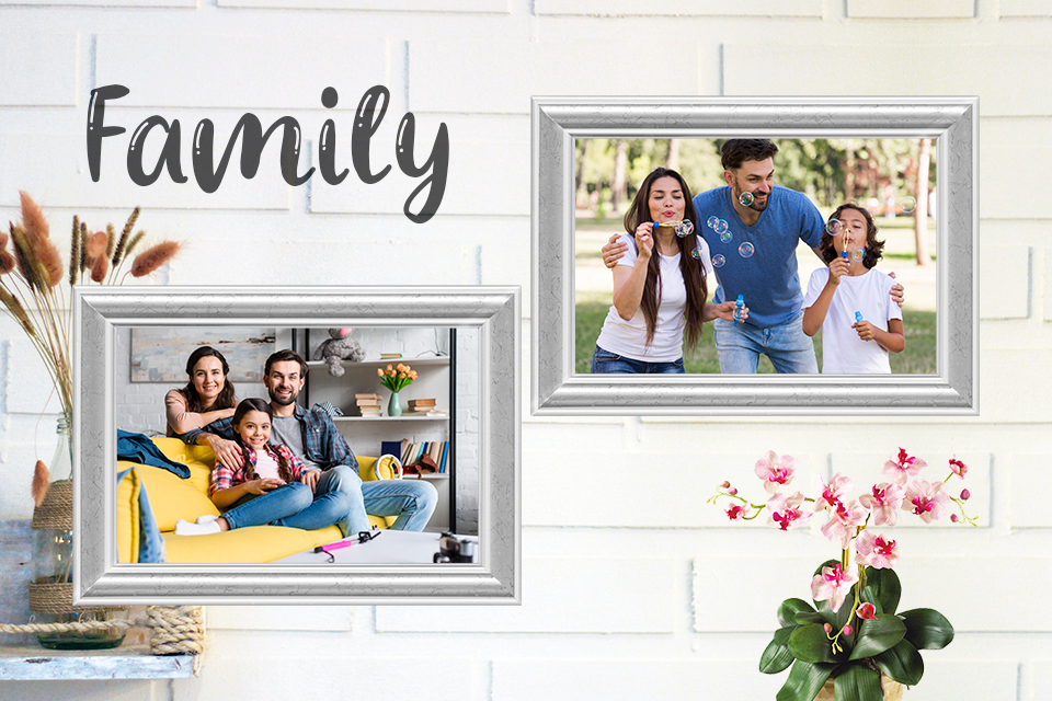 اسکرین شات 1 برنامه Family Dual Photo Frames