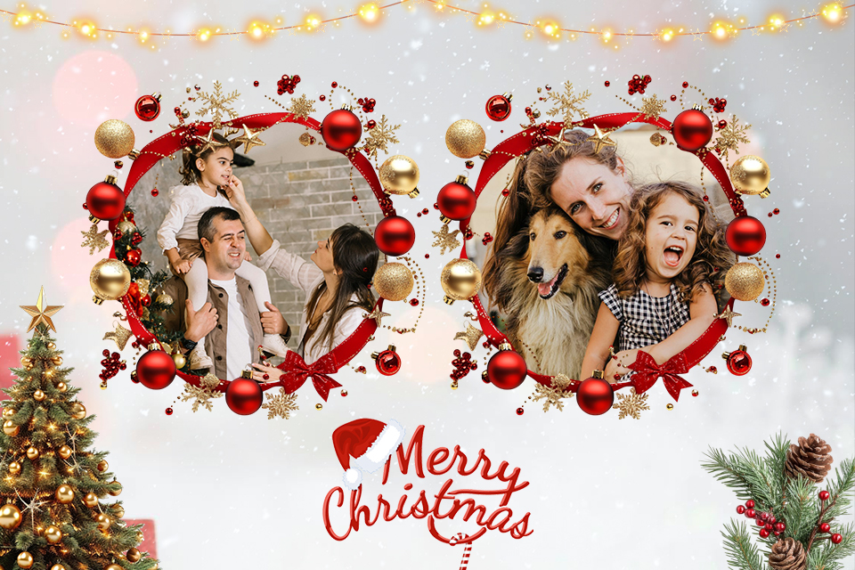 اسکرین شات 2 برنامه Family Dual Photo Frames