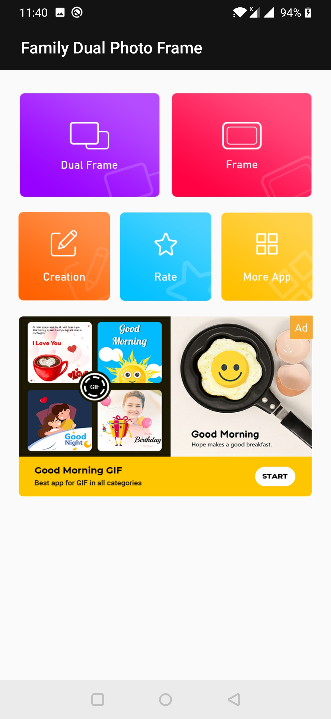 اسکرین شات 1 برنامه Family Dual Photo Frames