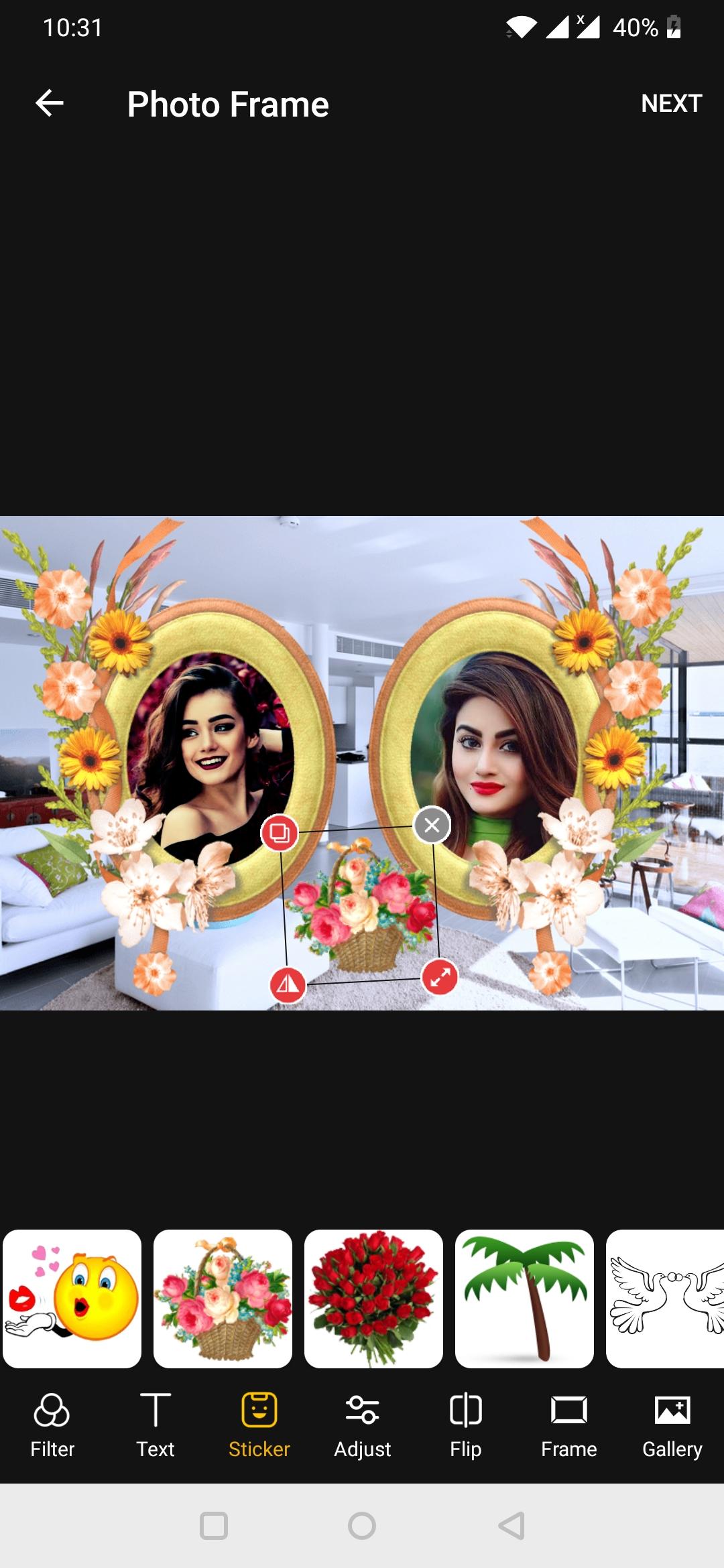اسکرین شات 3 برنامه Interior Dual Photo Frames