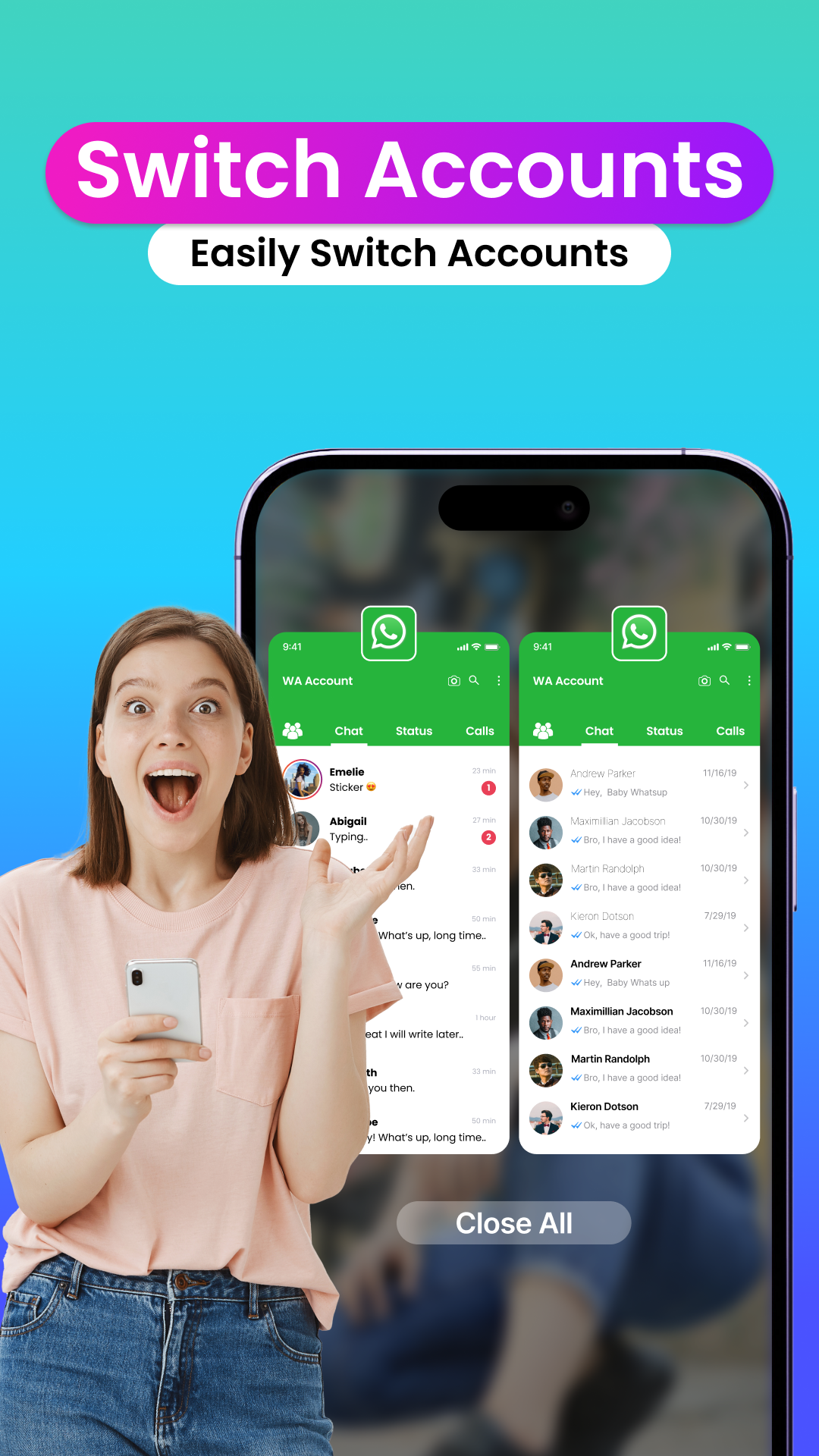 اسکرین شات 4 برنامه Dual Space App: Get Multispace