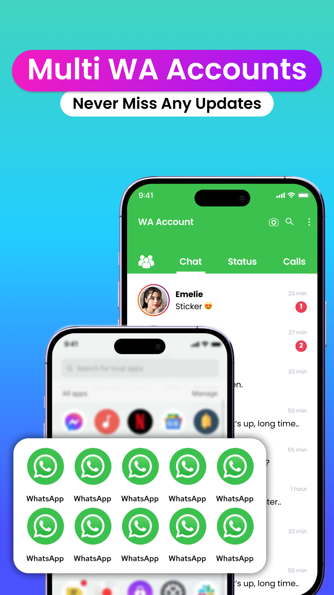 اسکرین شات 2 برنامه Dual Space App: Get Multispace