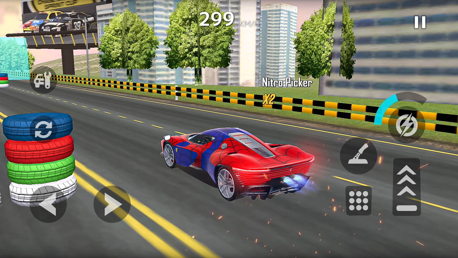 اسکرین شات 3 بازی Superhero Car Mega Ramp Jump V