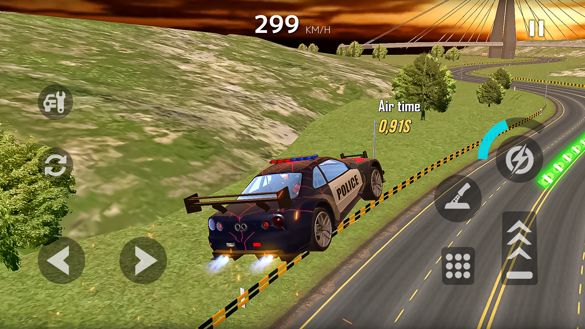 اسکرین شات 4 بازی Superhero Car Mega Ramp Jump V