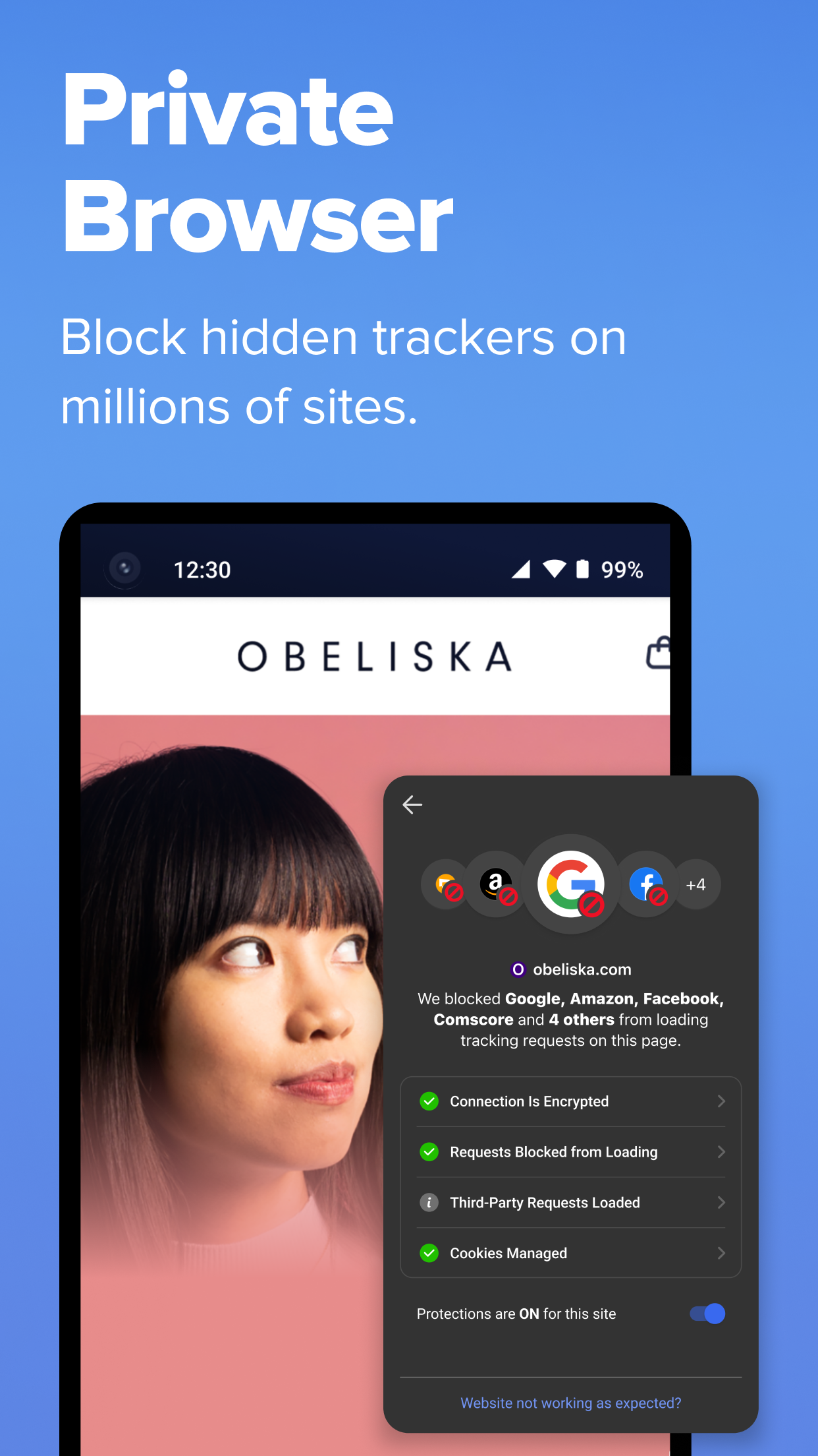 اسکرین شات 4 برنامه DuckDuckGo Browser, Search, AI