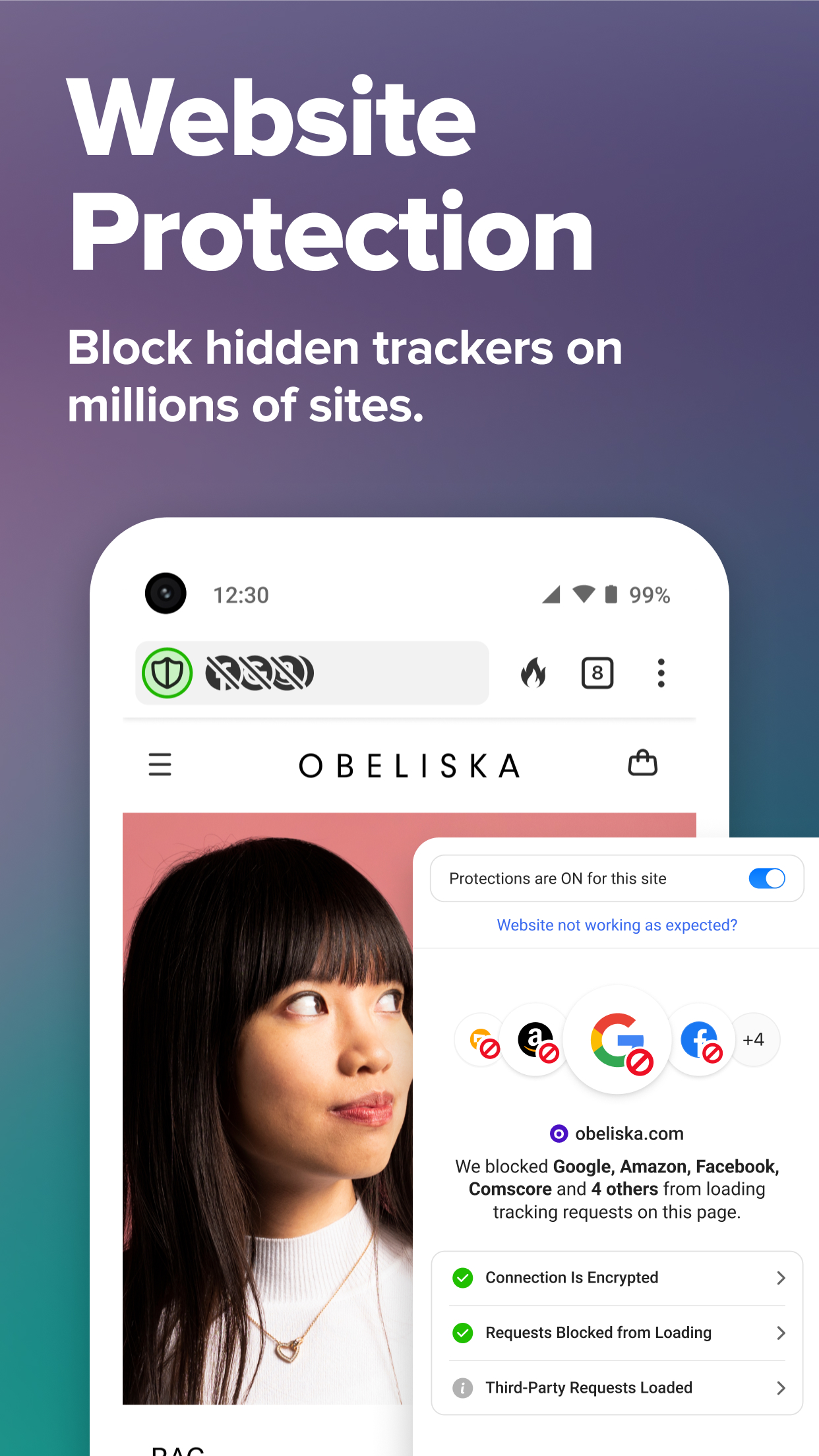 اسکرین شات 3 برنامه DuckDuckGo Private Browser