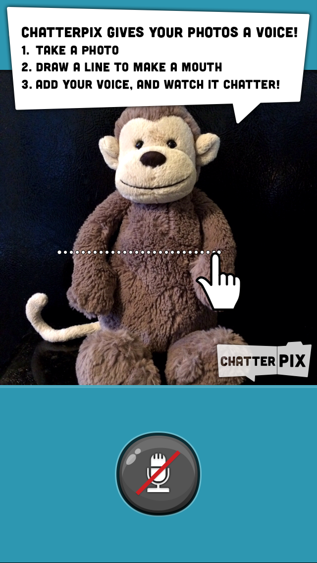 اسکرین شات 1 برنامه ChatterPix Kids