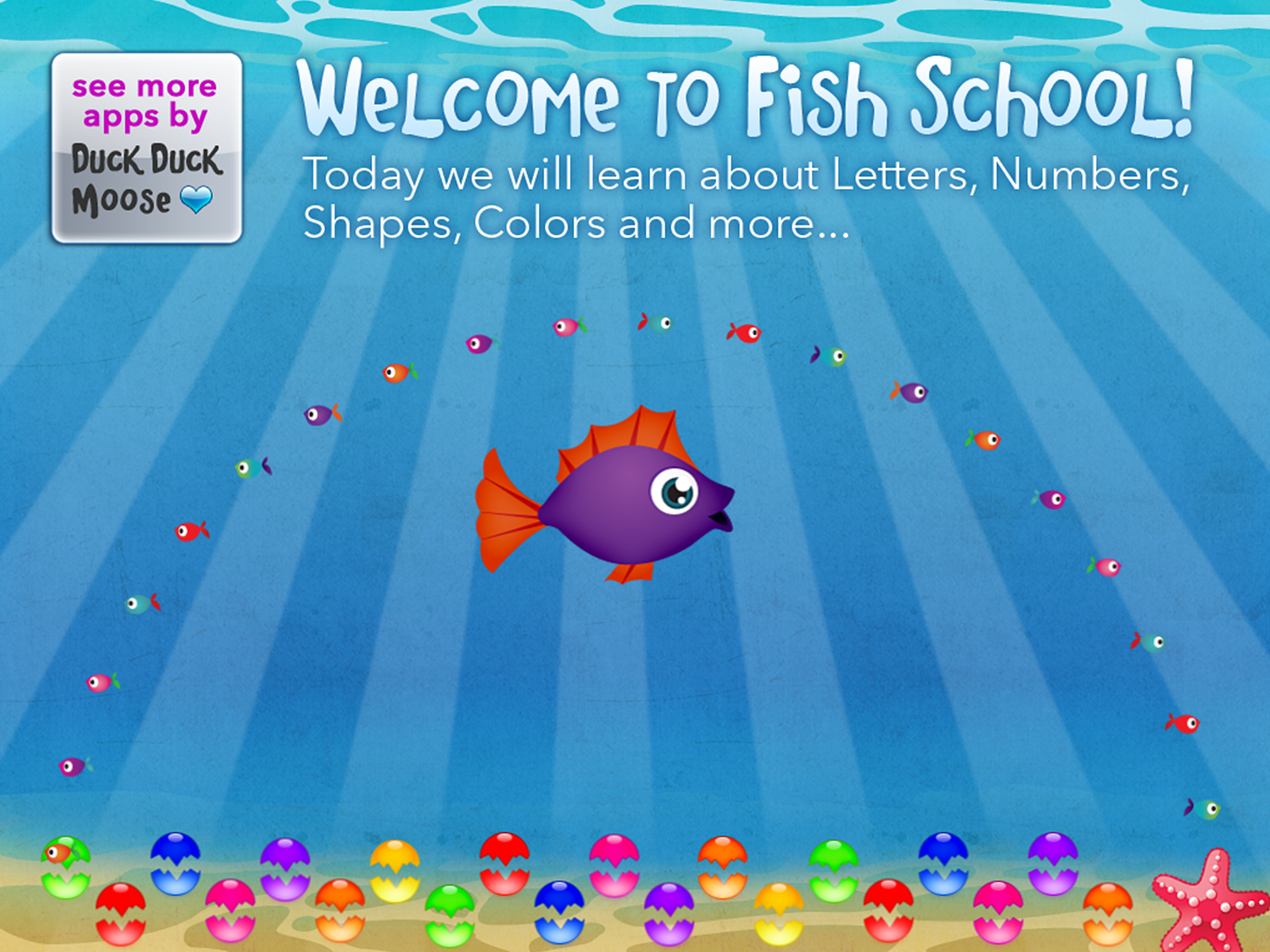 اسکرین شات 2 بازی Fish School by Duck Duck Moose