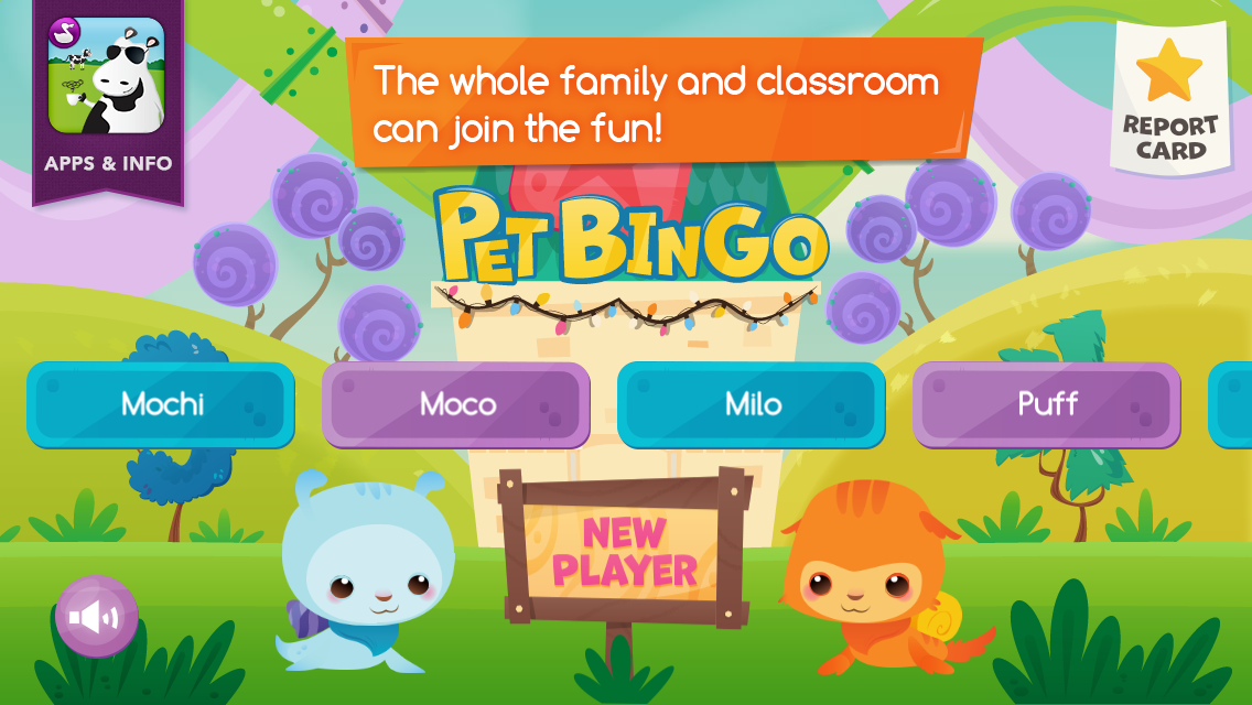 اسکرین شات 1 برنامه Pet Bingo by Duck Duck Moose